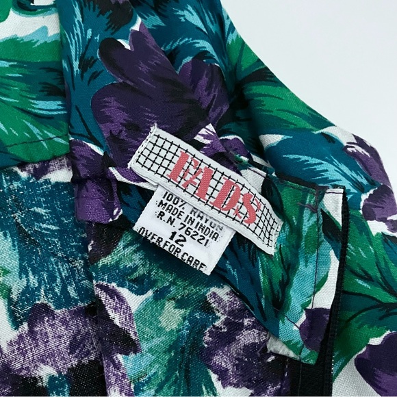 VINTAGE drop waist floral dress - Picture 3 of 3